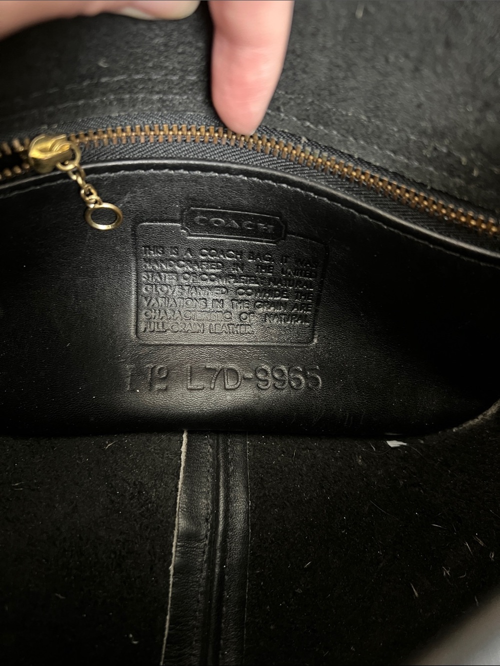 Vintage Coach Black Rambler Legacy 9965 - Picture 2 of 6